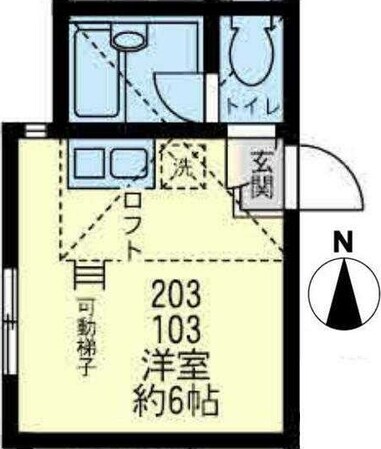 ユナイト追浜Ａ・ガウディの物件間取画像